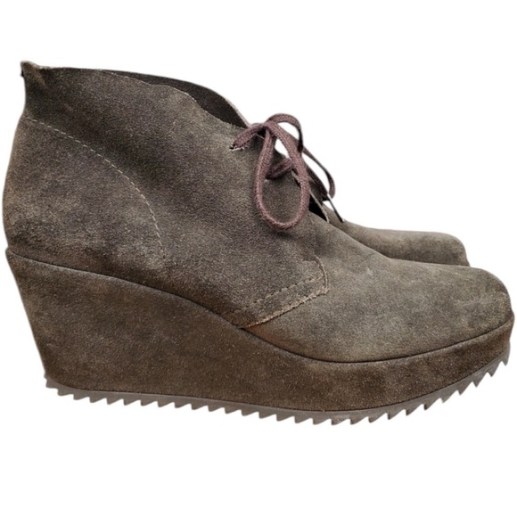 Pedro Garcia Shoes - Pedro Garcia Fulvia brown suede wedge boots size 38 (8)